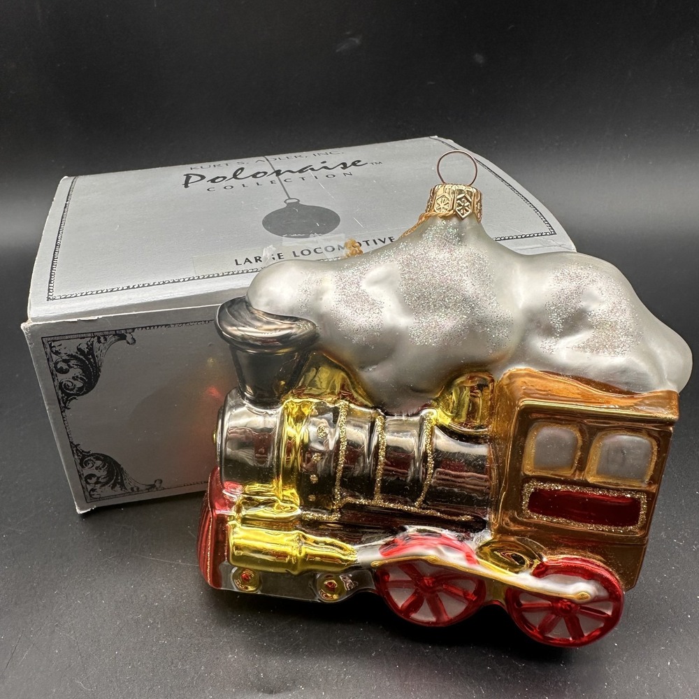KURT ADLER‎ POLONAISE LARGE LOCOMOTIVE ORNAMENT GP447 4.5"